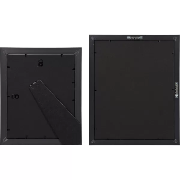 Kate and Laurel Odessa Gallery Wall 8 Piece Frame Set with Assorted Size Frames Black