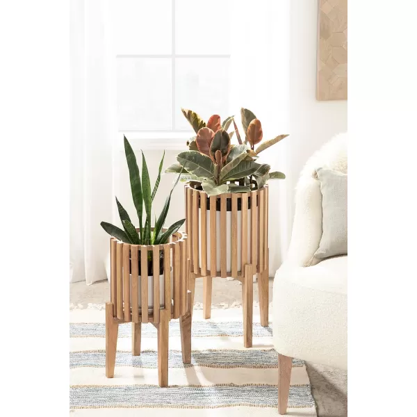 Kate and Laurel Paynter Floor Planter Set 2 Piece Natural 2 CountNatural