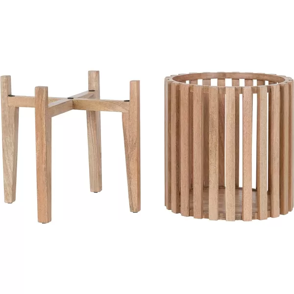 Kate and Laurel Paynter Floor Planter Set 2 Piece Natural 2 CountNatural