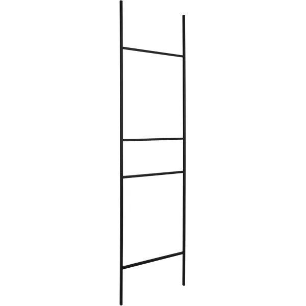 Kate and Laurel Poggi Metal Leaner Ladder Valet 1775quot x 67quot Gold Glam Sophisticated Wall Decor AccentGold