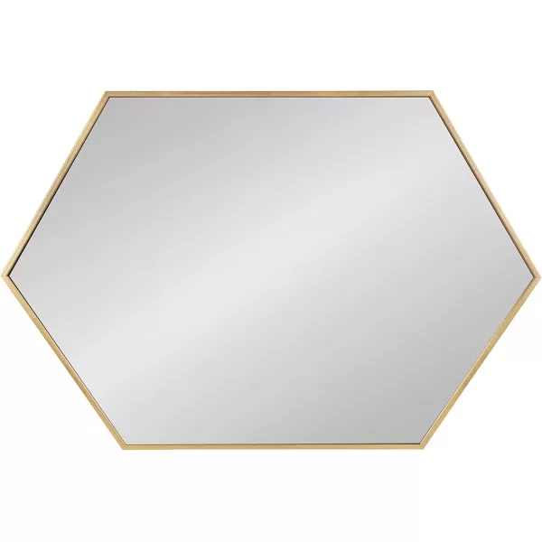 Kate and Laurel Rhodes 6Sided Hexagon Wall Mirror 3075x3475 BlackGold