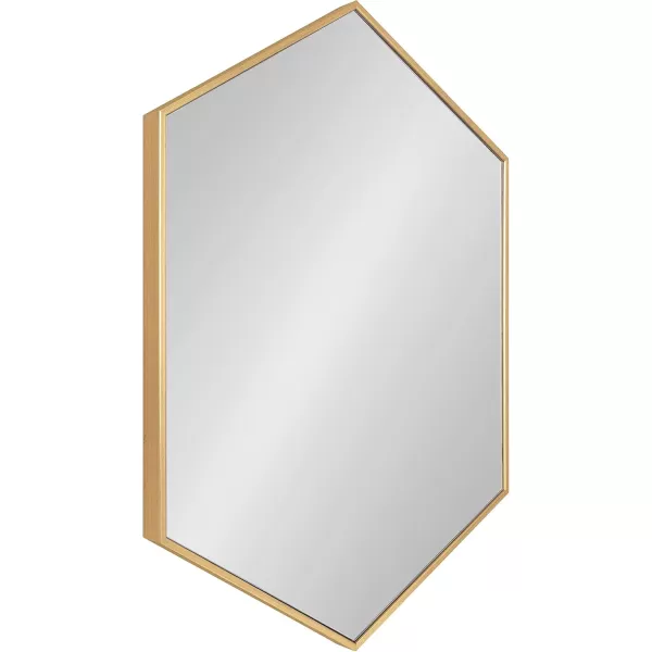 Kate and Laurel Rhodes 6Sided Hexagon Wall Mirror 3075x3475 BlackGold