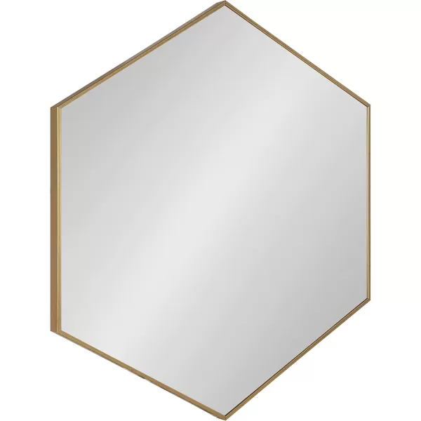 Kate and Laurel Rhodes 6Sided Hexagon Wall Mirror 3075x3475 BlackGold