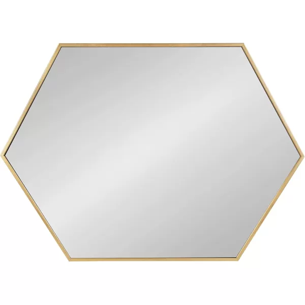 Kate and Laurel Rhodes 6Sided Hexagon Wall Mirror 3075x3475 BlackGold