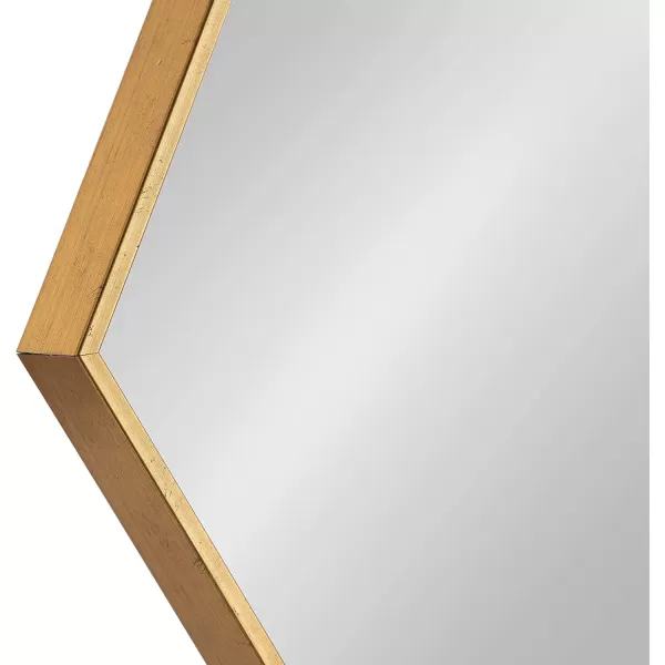 Kate and Laurel Rhodes 6Sided Hexagon Wall Mirror 3075x3475 BlackGold