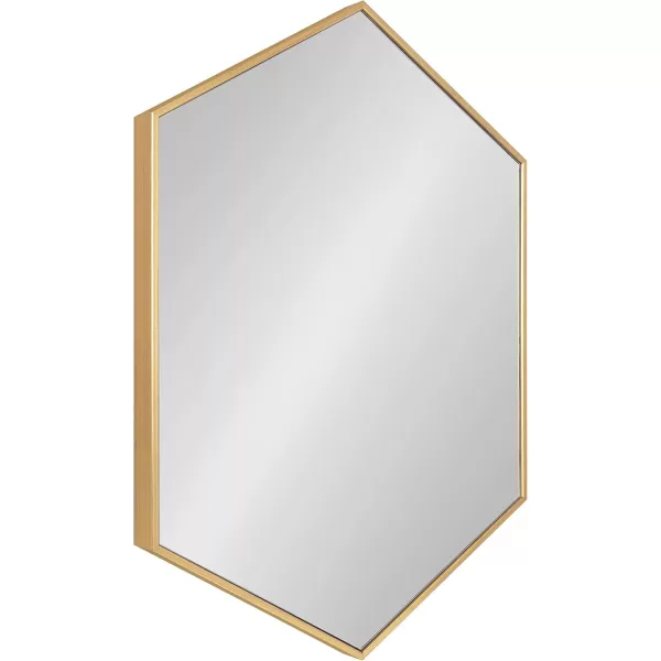 Kate and Laurel Rhodes 6Sided Hexagon Wall Mirror 3075x3475 BlackGold