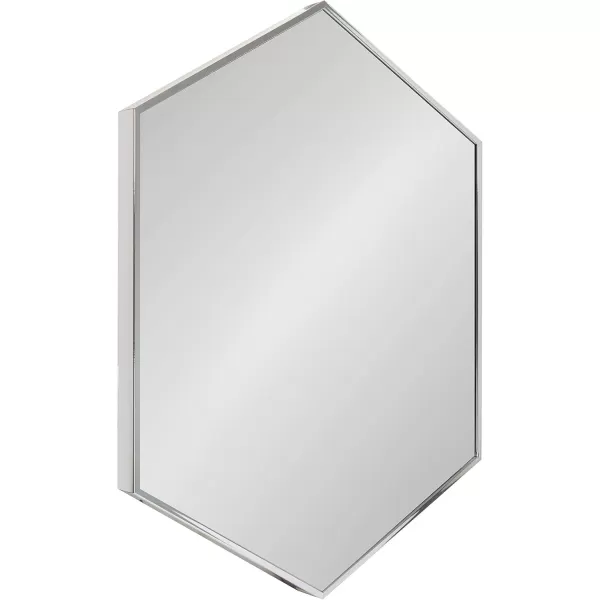 Kate and Laurel Rhodes 6Sided Hexagon Wall Mirror 3075x3475 BlackSilver