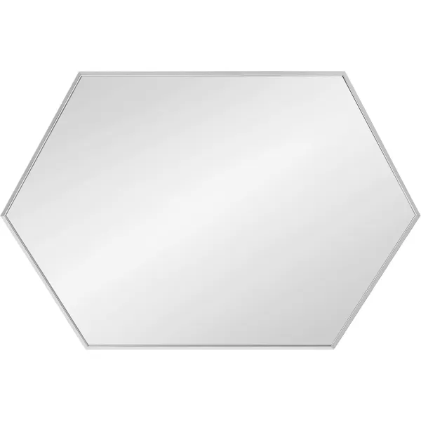 Kate and Laurel Rhodes 6Sided Hexagon Wall Mirror 3075x3475 BlackSilver