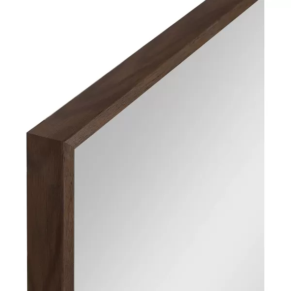 Kate and Laurel Rhodes 6Sided Hexagon Wall Mirror 3075x3475 BlackWalnut Brown