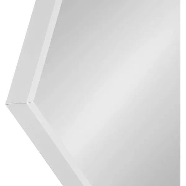 Kate and Laurel Rhodes 6Sided Hexagon Wall Mirror 3075x3475 BlackWhite