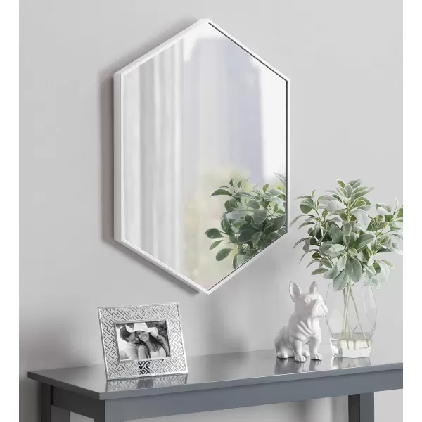 Kate and Laurel Rhodes 6Sided Hexagon Wall Mirror 3075x3475 BlackWhite