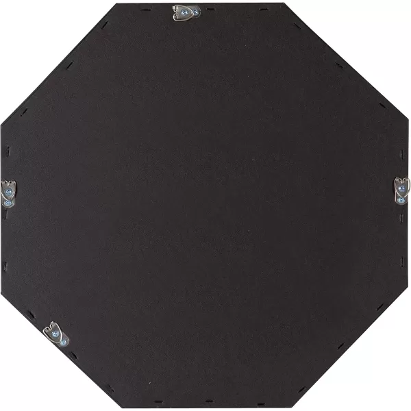 Kate and Laurel Rhodes Modern Octagon Wall Mirror Gold 25x25 InchesBlack