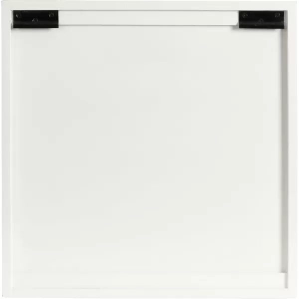 Kate and Laurel Saanvi Traditional Carved Wood Wall Cabinet 20 x 6 x 20 White Dimensional Over The Toilet Storage Cabinet for Bathroom Storage and Display