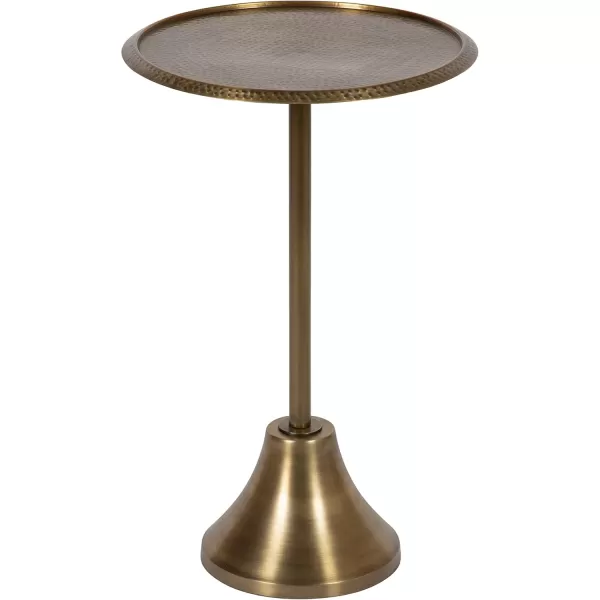 Kate and Laurel Sanzo Bohemian Side Table 9 x 9 x 23 Gold Decorative Pedestal End Table for Display and StorageGold