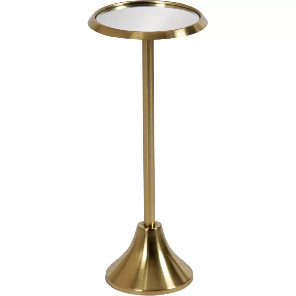 Kate and Laurel Sanzo Bohemian Side Table 9 x 9 x 23 Gold Decorative Pedestal End Table for Display and StorageGold