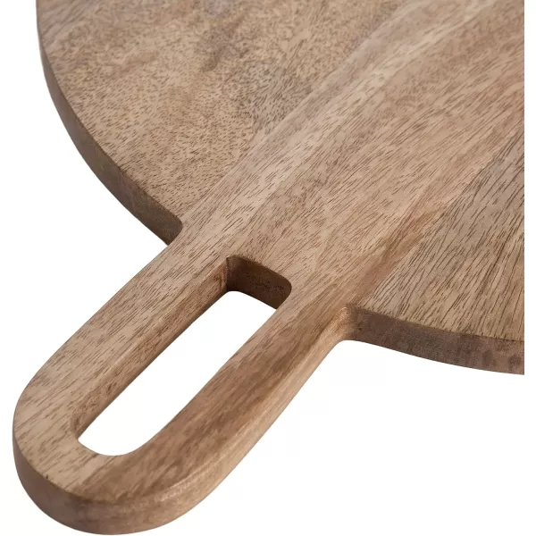 Kate and Laurel Staven FoodSafe TwoPiece Serving Solid Mango Wood Construction for Charcuterie Boards 2pc Set NaturalBlack 2 Count