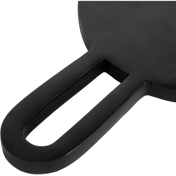 Kate and Laurel Staven FoodSafe TwoPiece Serving Solid Mango Wood Construction for Charcuterie Boards 2pc Set NaturalBlack 2 Count