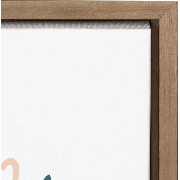 Kate and Laurel Sylvie Being Kind is Kinda Magical v2 Framed Canvas Wall Art by Leonora Jennifer Benza of Yellow Heart Art 18x24 Gold Motivational Quote Art for Wall