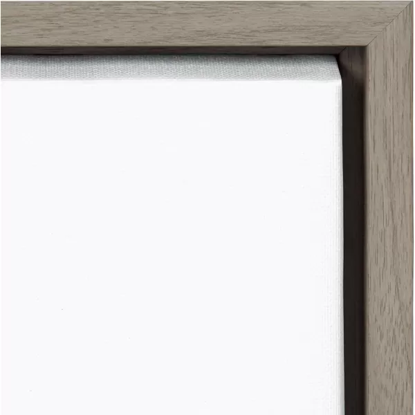 Kate and Laurel Sylvie Bubble Gum Bunny Framed Canvas Wall Art by Amy Peterson Art Studio 18x24 GrayGrey