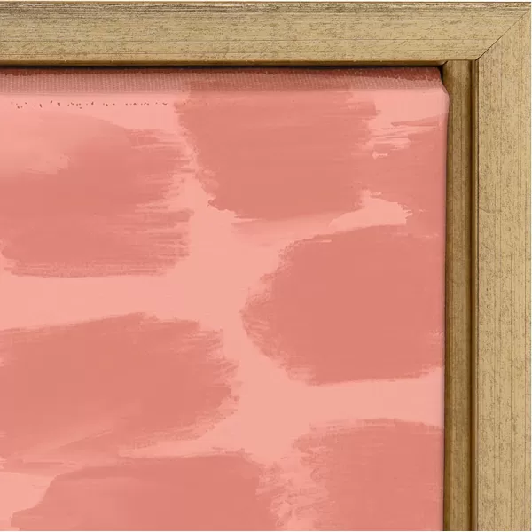 Kate and Laurel Sylvie Desert Wanderer Lady Framed Canvas Wall Art by Kendra Dandy of Bouffants and Broken Hearts 23x33 Gold Powerful Abstract Art for WallGold
