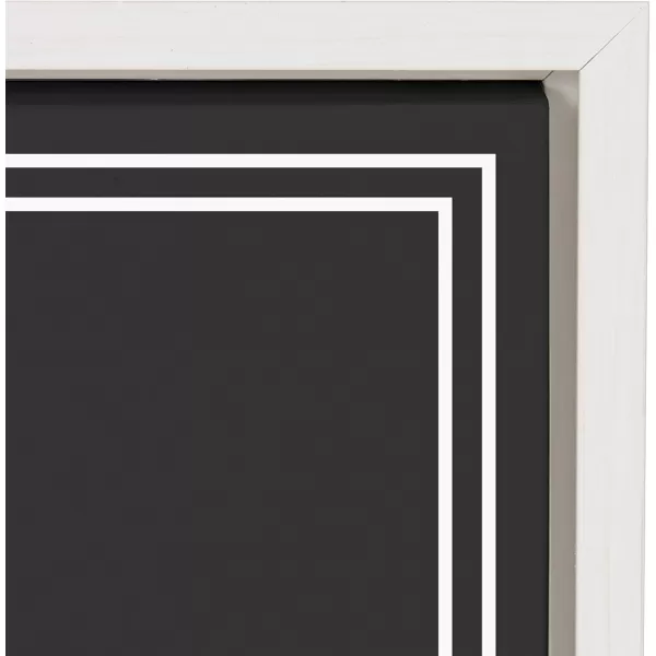 Kate and Laurel Sylvie Wash Dry and Fold Framed Canvas Wall Art by Maggie Price of Hunt and Gather Goods 18x24 White Retro Laundry Sign for Wall
