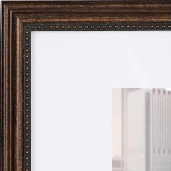 Kate and Laurel Traditional Wall Picture Frame Set Set of 10 Varying Sizes Bronze Traditional Glam Frame Collection for Wall