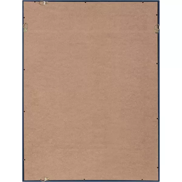 Kate and Laurel Travis Modern Wall Mirror 18 x 24 Navy Blue Transitional Rectangle Mirror for Wall