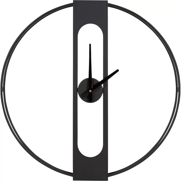 Kate and Laurel Urgo Numberless Modern Metal Wall Clock Gold Finish with Black HandsBlack
