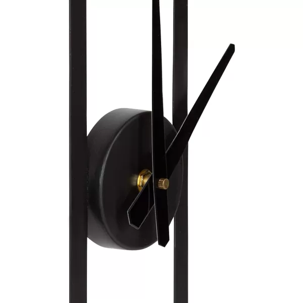 Kate and Laurel Urgo Numberless Modern Metal Wall Clock Gold Finish with Black HandsBlack