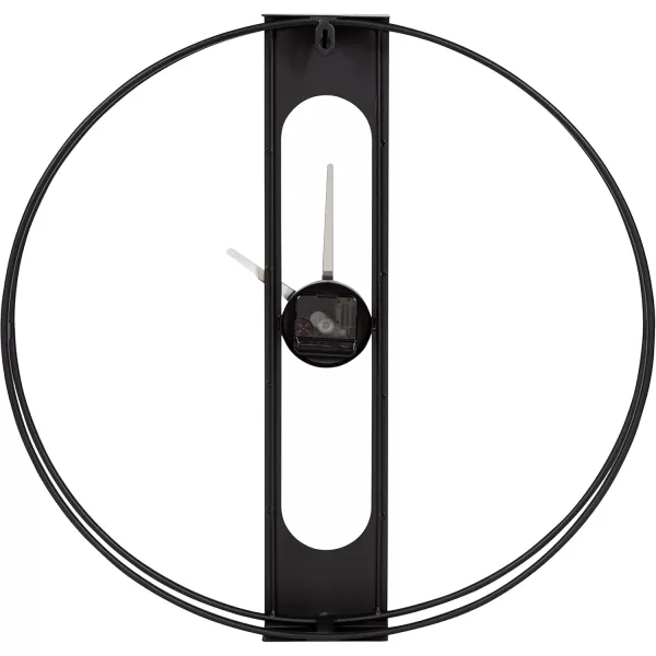 Kate and Laurel Urgo Numberless Modern Metal Wall Clock Gold Finish with Black HandsBlack