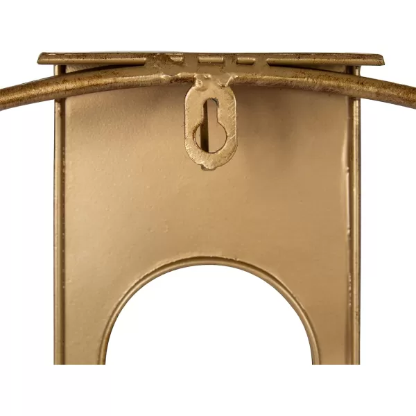 Kate and Laurel Urgo Numberless Modern Metal Wall Clock Gold Finish with Black HandsGold