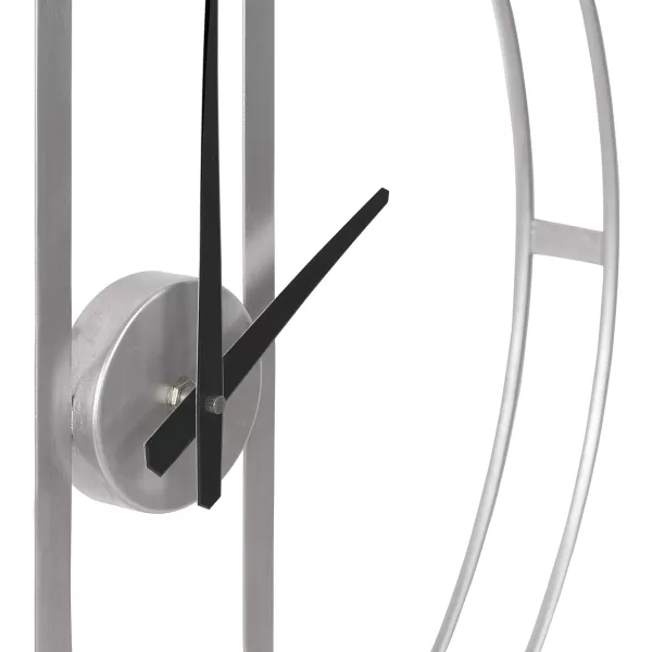 Kate and Laurel Urgo Numberless Modern Metal Wall Clock Gold Finish with Black HandsSilver