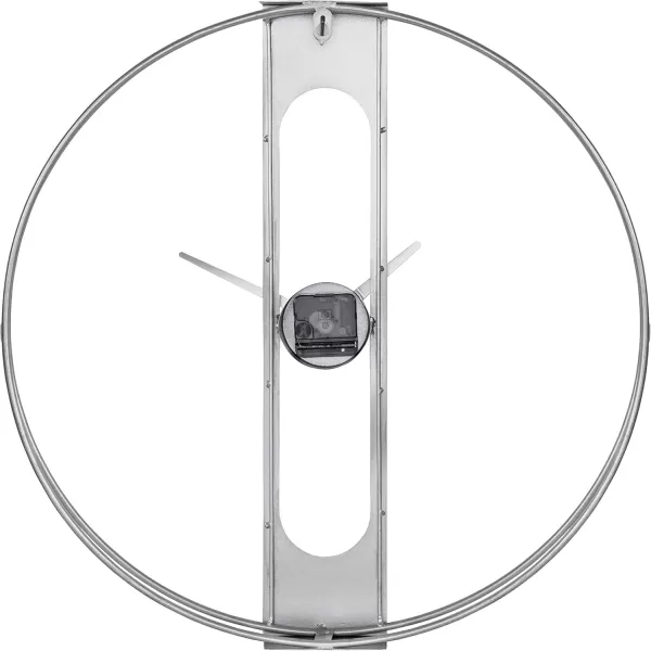 Kate and Laurel Urgo Numberless Modern Metal Wall Clock Gold Finish with Black HandsSilver