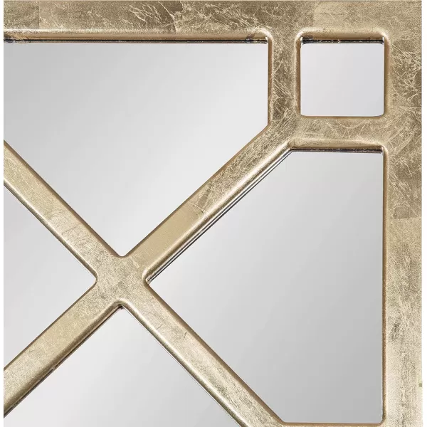 Kate and Laurel Vanderford Glam Panel Framed Wall Mirror 18 x 47 Gold Modern Full Length Mirror for WallGold