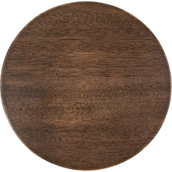 Kate and Laurel Wegner Traditional Wooden Round Drink Table 8 x 23 Black Elegant and Durable Pedestal Table for Use as Small Drink Table Plant Stand or Decorative Item DisplayNatural