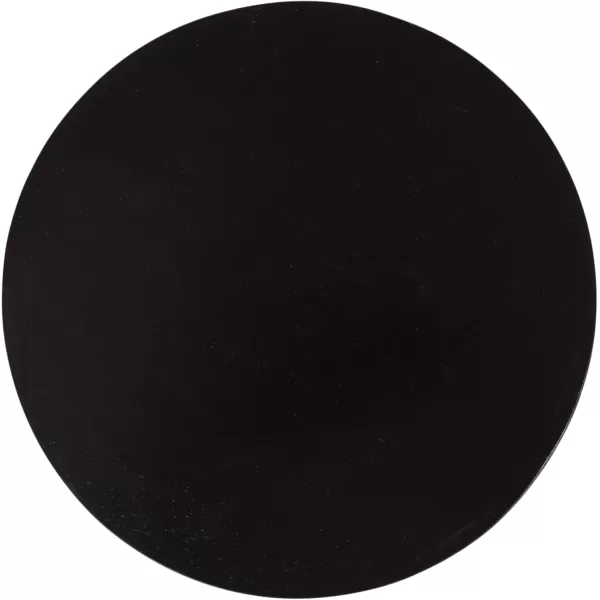 Kate and Laurel Wegner Traditional Wooden Round Drink Table 8 x 23 Black Elegant and Durable Pedestal Table for Use as Small Drink Table Plant Stand or Decorative Item DisplayBlack