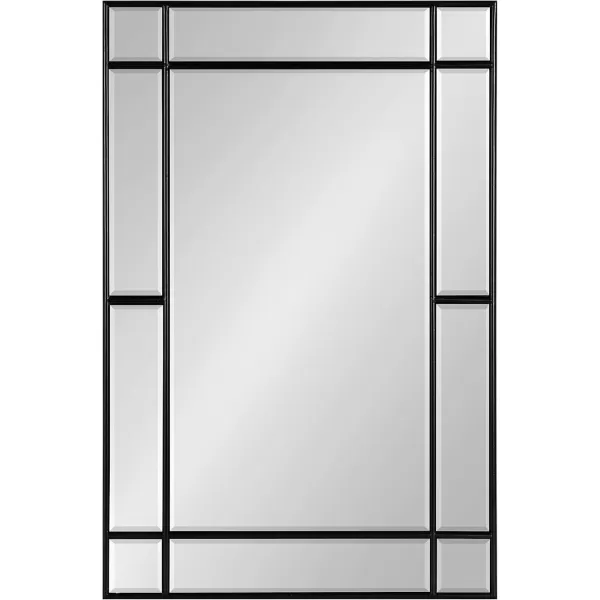Kate and Laurel Westgate Transitional Wall Mirror 20 x 30 Bronze Sophisticated Rectangle Mirror for Wall DecorBlack