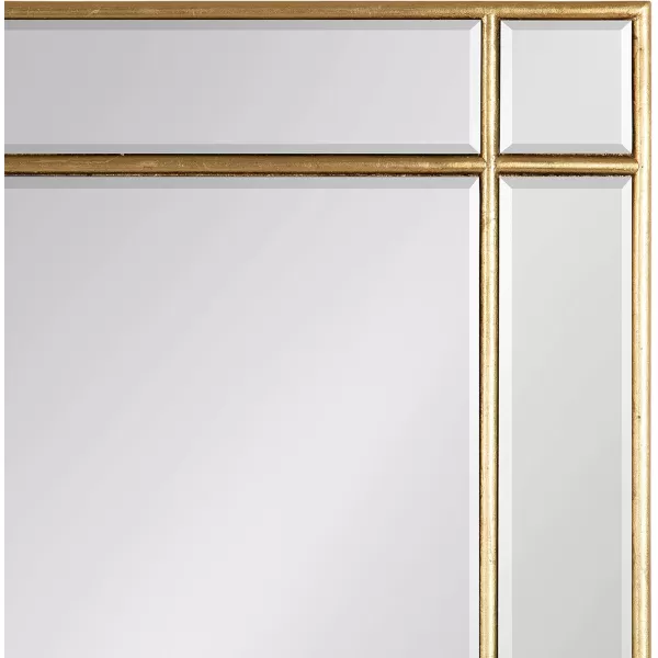 Kate and Laurel Westgate Transitional Wall Mirror 20 x 30 Bronze Sophisticated Rectangle Mirror for Wall DecorGold