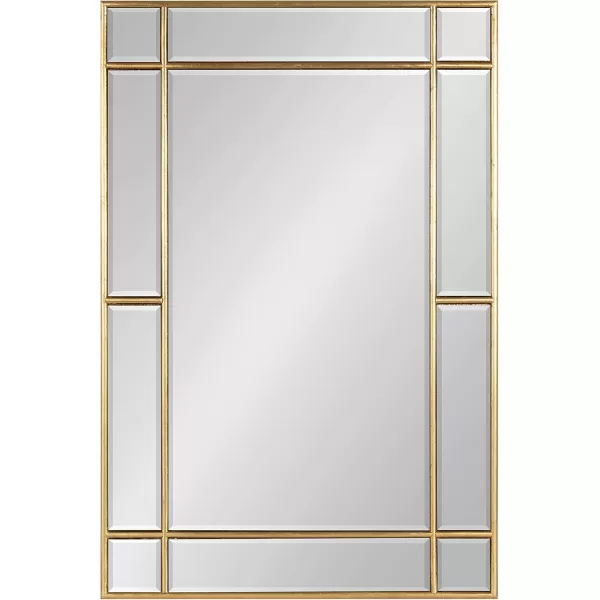 Kate and Laurel Westgate Transitional Wall Mirror 20 x 30 Bronze Sophisticated Rectangle Mirror for Wall DecorGold