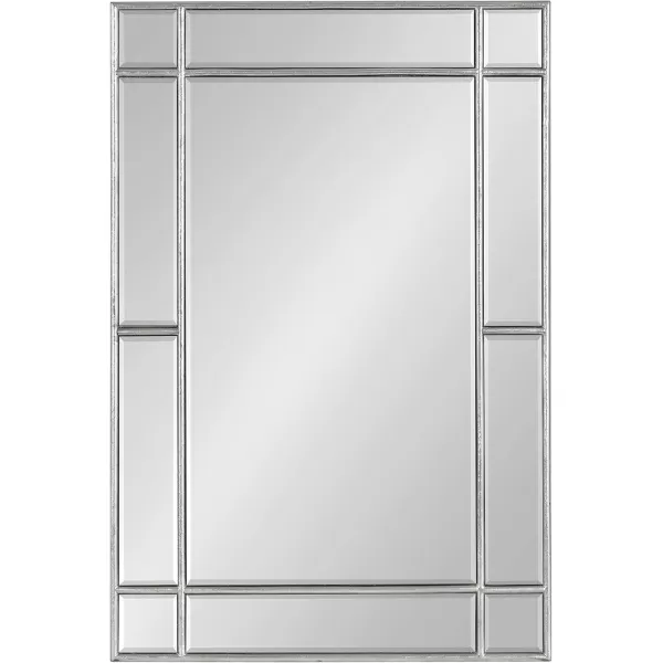 Kate and Laurel Westgate Transitional Wall Mirror 20 x 30 Bronze Sophisticated Rectangle Mirror for Wall DecorSilver