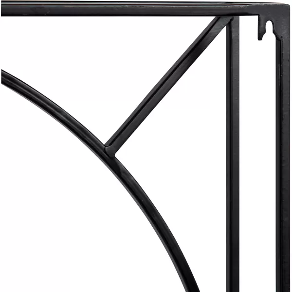 Kate and Laurel Willet Modern Wall Clock 22 x 22 Black Decorative Minimalist Battery Operated Wall Clock with Numberless Design for Contemporary Home Decor