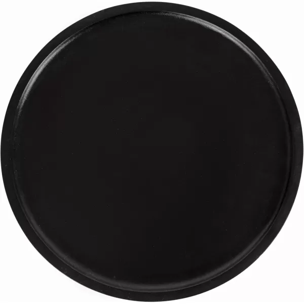 Kate and Laurel Xyler Transitional Round Wood and Metal Drink Table for Use as Plant Pedestal Stand or Living Room Accent 10x10x24 GoldBlackGoldBlack