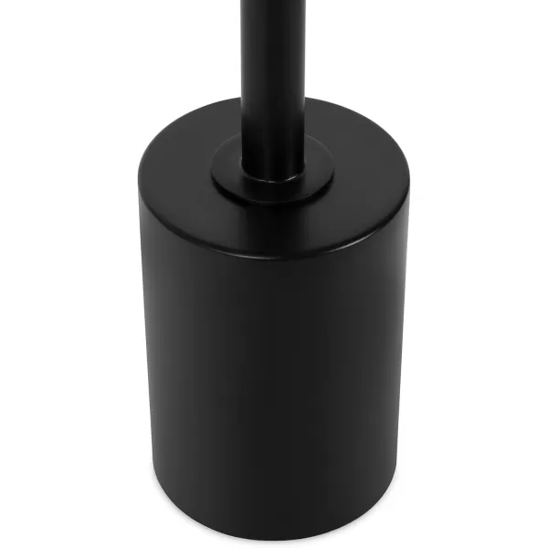 Kate and Laurel Xyler Transitional Round Wood and Metal Drink Table for Use as Plant Pedestal Stand or Living Room Accent 10x10x24 GoldBlackNaturalBlack