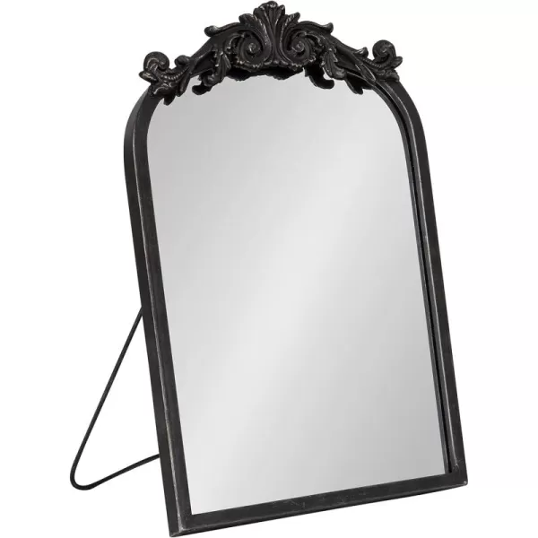 Kate and Laurel Arendahl Glam Table Mirror 12 x 18 Black Traditional Chic Mirror for WallBlack