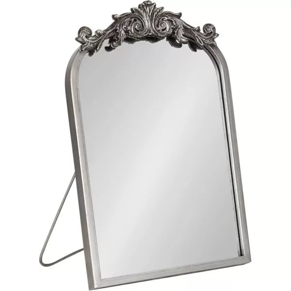 Kate and Laurel Arendahl Glam Table Mirror 12 x 18 Black Traditional Chic Mirror for WallSilver