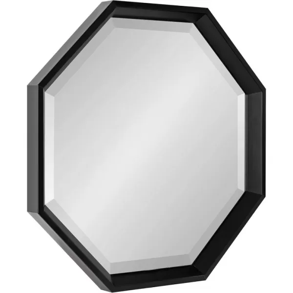 Kate and Laurel Calter Modern Large Octagon Frame Wall Mirror 315 x 315 GoldBlack