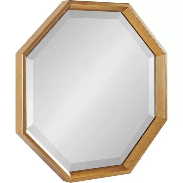 Kate and Laurel Calter Modern Large Octagon Frame Wall Mirror 315 x 315 GoldGold