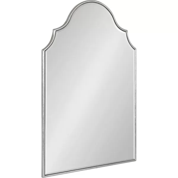 Kate and Laurel Leanna Glam Horizontal Wall Mirror 275 x 315 Gold Sophisticated Large Mirror for WallSilver