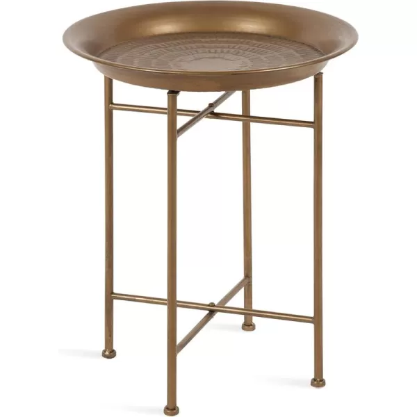 Kate and Laurel Mahdavi Modern Coffee Table 26 x 26 x 16 Black Unique Coffee Table with Sophisticated DesignGold