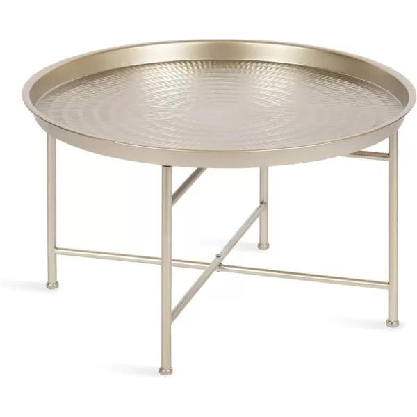 Kate and Laurel Mahdavi Modern Coffee Table 26 x 26 x 16 Silver Unique Coffee Table with Sophisticated Design